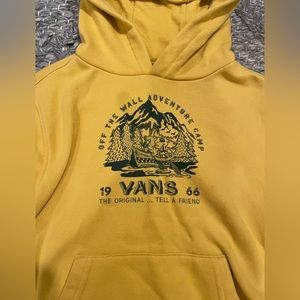 Vans boys mustard yellow sweatshirt size 5